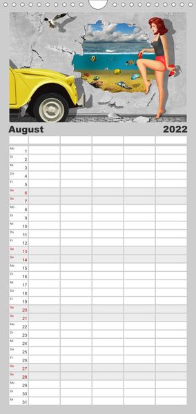 Produktbild: Familienplaner Street-Art in Digital-Art by Mausopardia (Wandkalender 2022 , 21 cm x 45 cm, hoch)