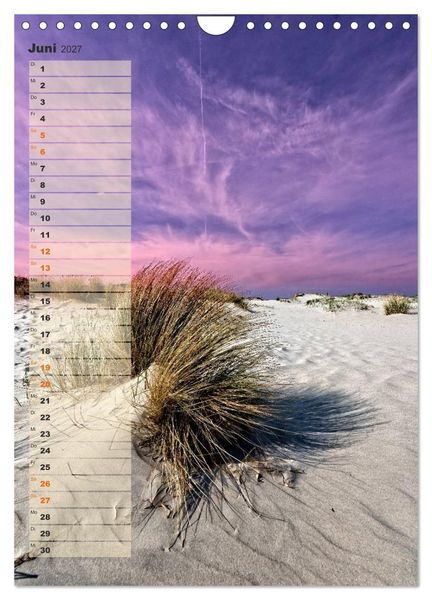 Produktbild: Zwischen D&uuml;nen und Watt / Geburtstagskalender (Wandkalender 2027 DIN A4 hoch), CALVENDO Monatskalender
