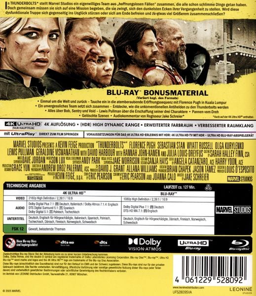 Produktbild: Thunderbolts (4K Ultra HD) (+ Blu-ray)