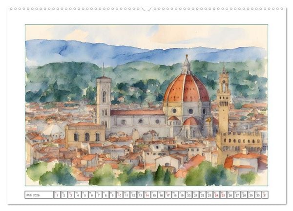 Produktbild: Italien - Baudenkm&auml;ler, Berge und Meer (Wandkalender 2026 DIN A2 quer), CALVENDO Monatskalender