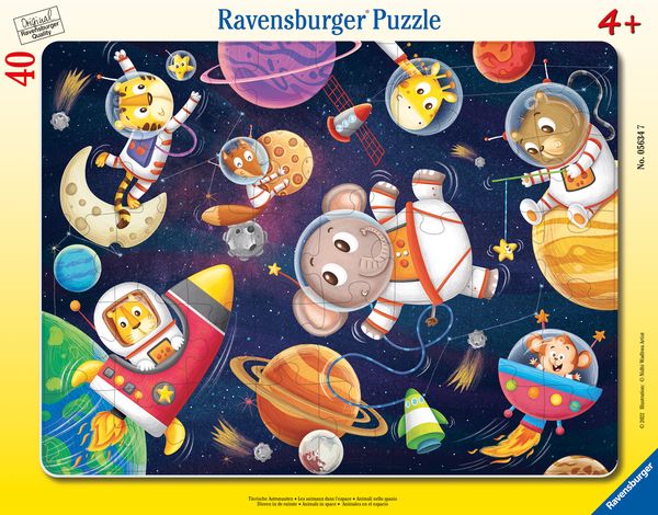Rahmenpuzzle Ravensburger Tierische Astronauten 30 Teile