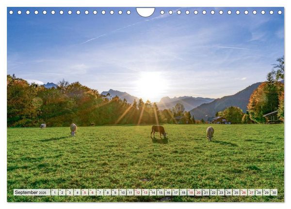 Produktbild: Wanderparadies Bayerische Alpen (Wandkalender 2026 DIN A4 quer), CALVENDO Monatskalender
