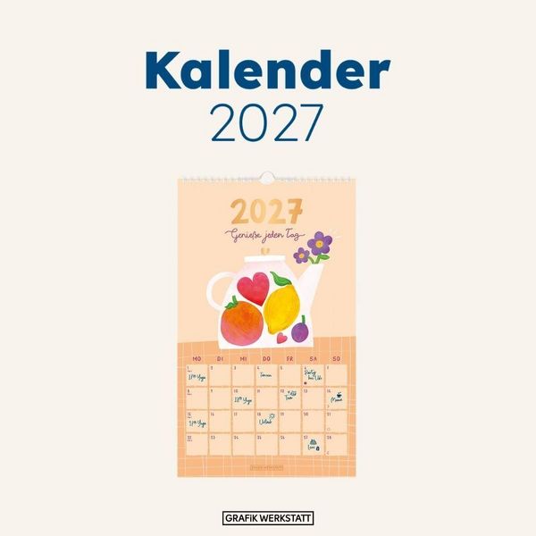 Produktbild: Wandkalender 2027 Genie&szlig;e jeden Tag