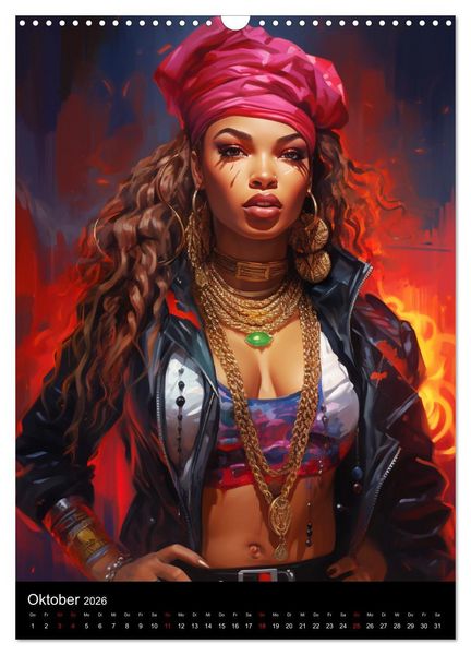 Produktbild: Rap Queens. Badass Attitude im Streetwear-Charme (Wandkalender 2026 DIN A3 hoch), CALVENDO Monatskalender