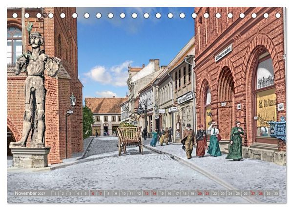 Produktbild: Altmark um 1900 - Orte zur Kaiserzeit in Farbe &ndash; kolorierte Fotografien (Tischkalender 2027 DIN A5 quer), CALVENDO Monatskalender
