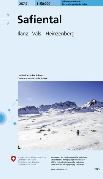 Produktbild: 257S Safiental Schneesportkarte