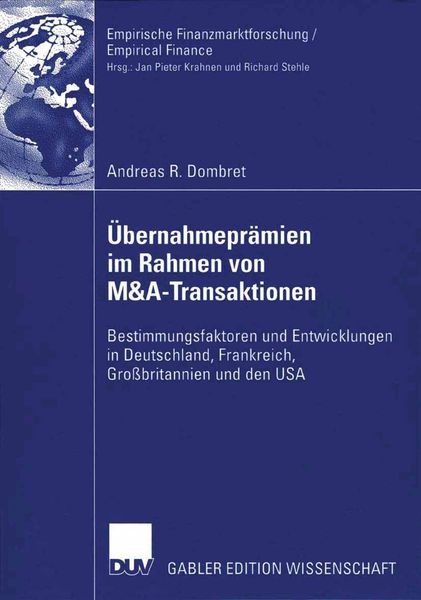 Produktbild: Übernahmeprämien im Rahmen von M&A-Transaktionen
