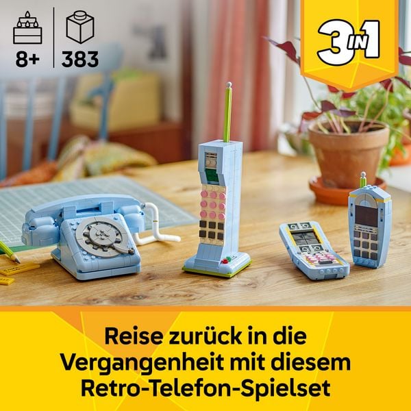 Produktbild: LEGO Creator Retro-Telefon 31174 - 3-in-1-Spielset - Telefon aus 1960ern
