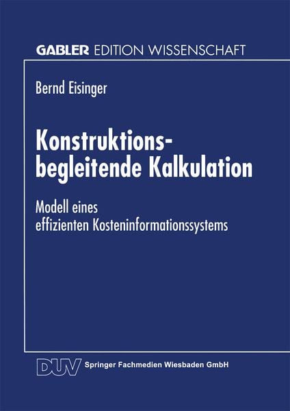 Produktbild: Konstruktionsbegleitende Kalkulation