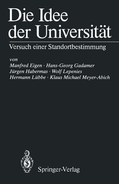 Produktbild: Die Idee der Universit&auml;t