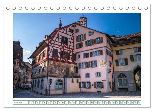 Produktbild: Charmantes Stein am Rhein (Tischkalender 2026 DIN A5 quer), CALVENDO Monatskalender