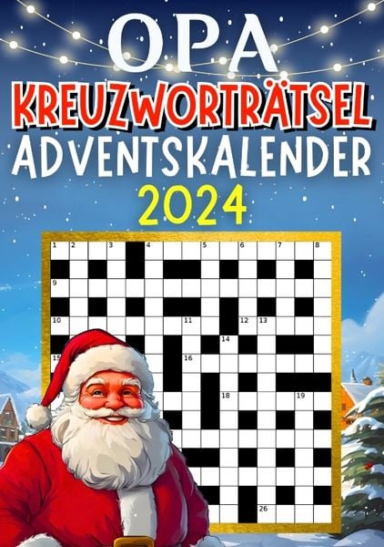 Opa Kreuzworträtsel Adventskalender 2024 ● Weihnachtsgeschenk