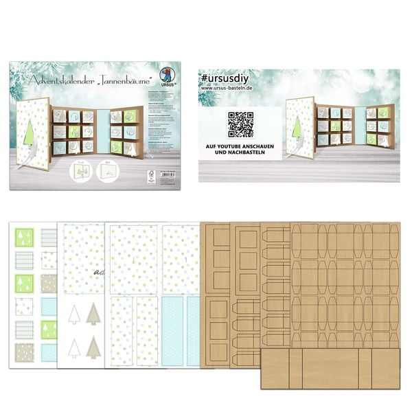 Produktbild: URSUS Adventskalender Buch "Tannenb&auml;ume"