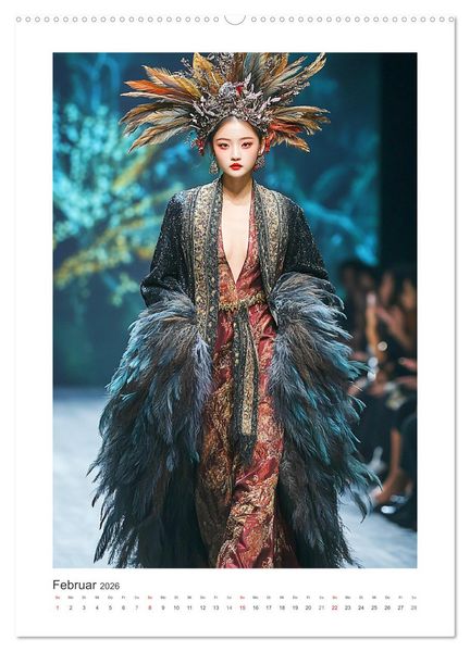 Produktbild: Asian High Fashion. Eleganz und Glamour auf dem Laufsteg (Wandkalender 2026 DIN A2 hoch), CALVENDO Monatskalender