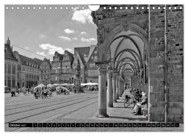 Produktbild: Historisches Bremen (Wandkalender 2027 DIN A4 quer), CALVENDO Monatskalender