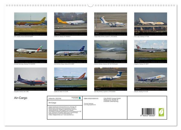 Produktbild: Air-Cargo (hochwertiger Premium Wandkalender 2026 DIN A2 quer), Kunstdruck in Hochglanz