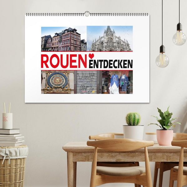 Produktbild: Rouen entdecken (Wandkalender 2026 DIN A2 quer), CALVENDO Monatskalender