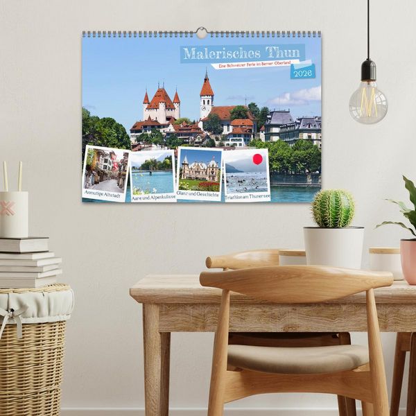 Produktbild: Malerisches Thun (Wandkalender 2026 DIN A3 quer), CALVENDO Monatskalender