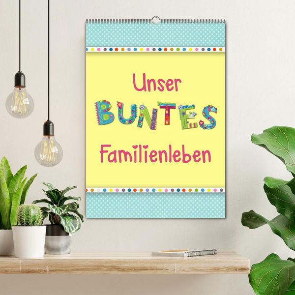 Produktbild: Unser buntes Familienleben (Wandkalender 2027 DIN A2 hoch), CALVENDO Monatskalender