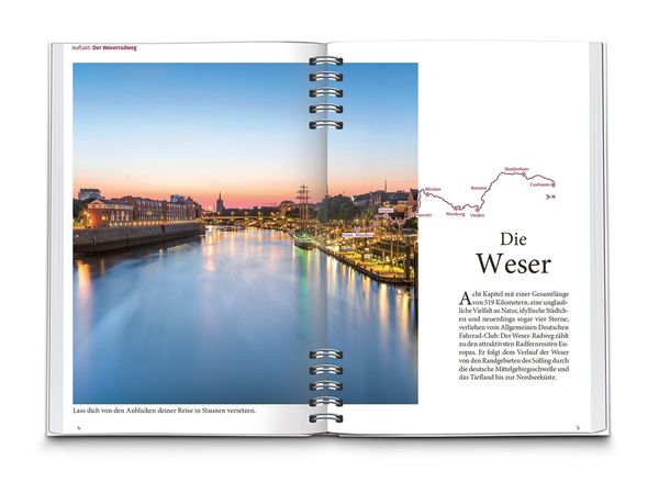 KOMPASS Radreiseführer Weser-Radweg