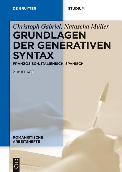 Produktbild: Grundlagen der generativen Syntax