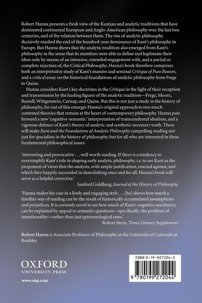 Produktbild: Kant and the Foundations of Analytic Philosophy