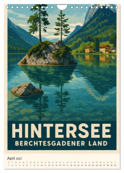 Produktbild: Alpine Impressionen Berchtesgadener Land (Wandkalender 2027 DIN A4 hoch), CALVENDO Monatskalender