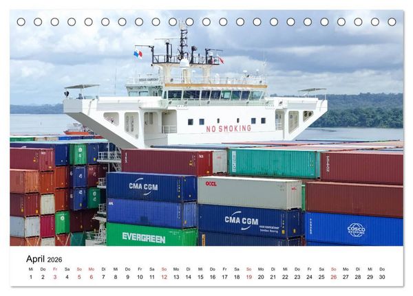Produktbild: Panamakanal - Zwischen Atlantik und Pazifik (Tischkalender 2026 DIN A5 quer), CALVENDO Monatskalender
