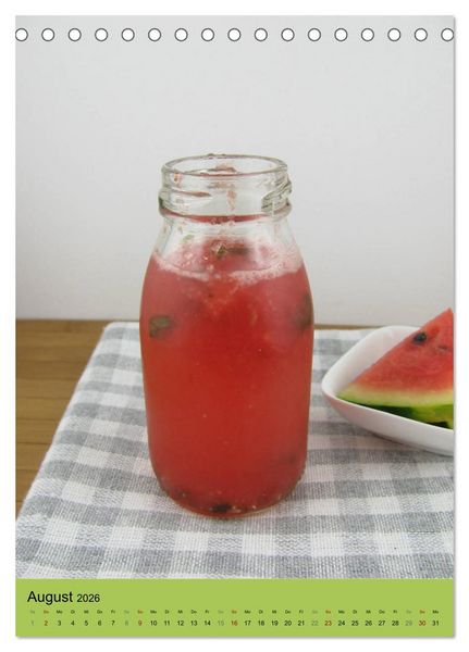 Produktbild: Detox Drinks! Gesund und lecker (Tischkalender 2026 DIN A5 hoch), CALVENDO Monatskalender