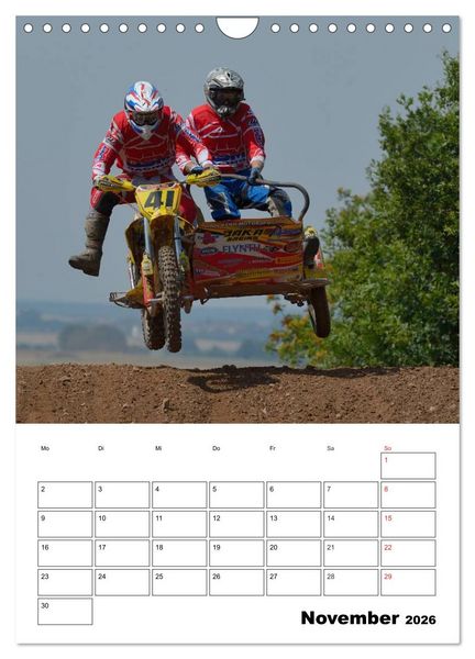 Produktbild: Motocross Terminplaner (Wandkalender 2026 DIN A4 hoch), CALVENDO Monatskalender