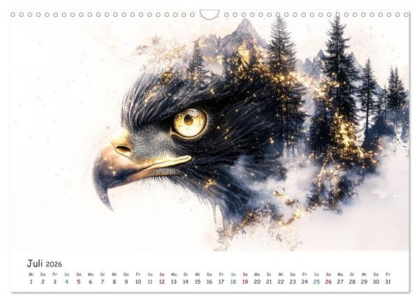 Produktbild: W&auml;chter des Zauberwaldes (Wandkalender 2026 DIN A3 quer), CALVENDO Monatskalender