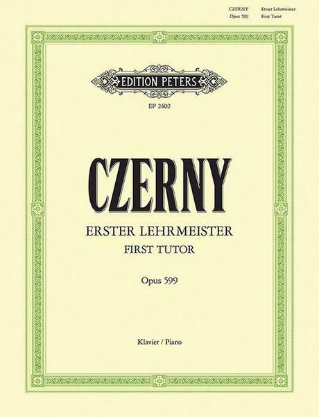 Produktbild: Czerny, C: First Tutor Op. 599 for Piano