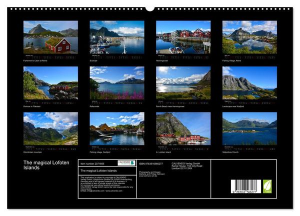 Produktbild: The magical Lofoten Islands (High Quality Premium Wall Calendar 2026 DIN A2 landscape),CALVENDO 12 Month Wall Calendar