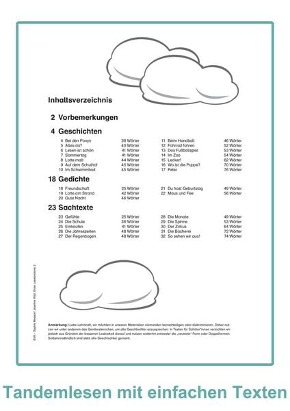 Produktbild: Erste Lesetandems Einfache Texte