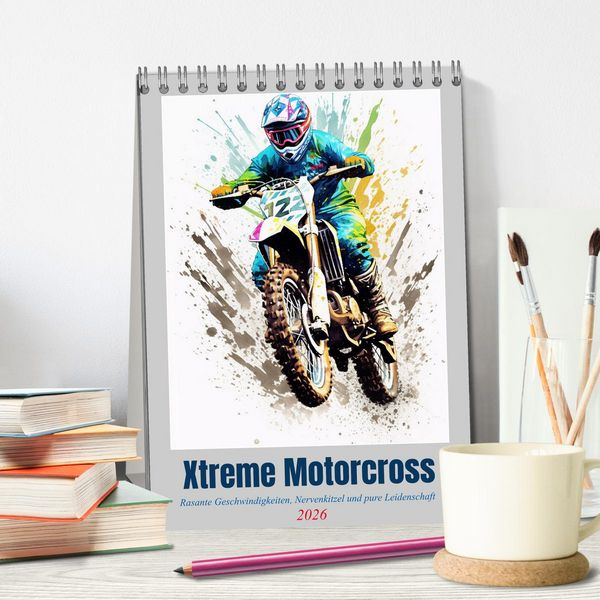 Produktbild: Xtreme Crossfire (Tischkalender 2026 DIN A5 hoch), CALVENDO Monatskalender