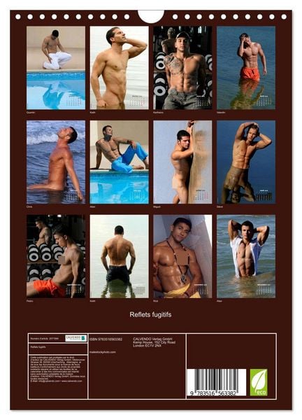 Produktbild: Reflets fugitifs (Calendrier mural 2026 DIN A4 horizontal), CALVENDO calendrier mensuel