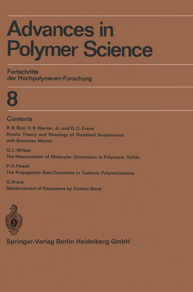 Produktbild: Advances in Polymer Science
