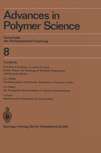 Produktbild: Advances in Polymer Science
