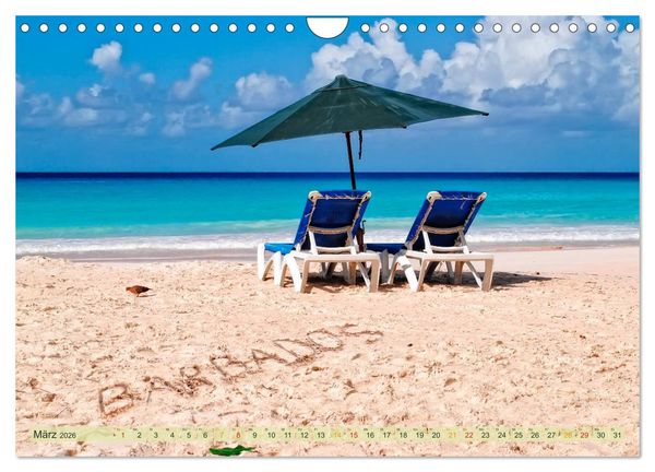 Produktbild: Die kleinen Antillen - Barbados (Wandkalender 2026 DIN A4 quer), CALVENDO Monatskalender