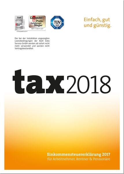 tax 2018 (für Steuerjahr 2017)