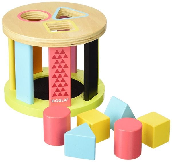 Produktbild: GOULA Geometrische Formen-Steckspiel Trommel