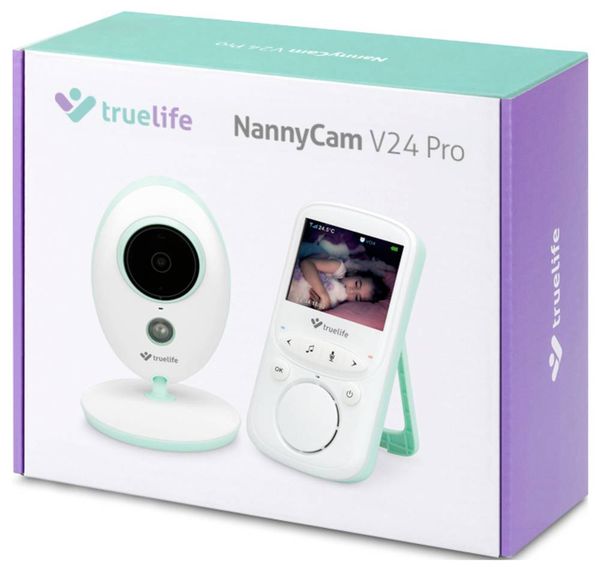 Produktbild: Truelife NannyCam V24 Pro Babyphone mit Kamera Digital 2.4GHz