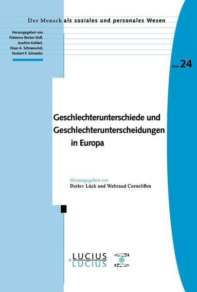 Produktbild: Geschlechterunterschiede und Geschlechterunterscheidungen in Europa