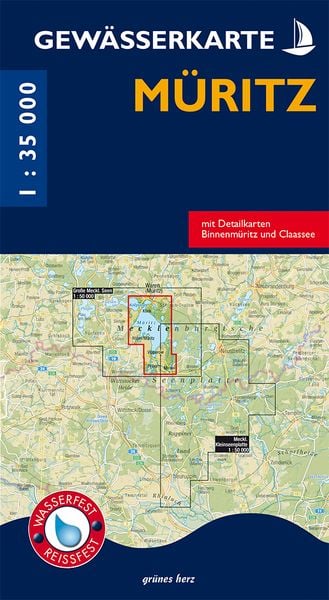 Produktbild: Gew&auml;sserkarte M&uuml;ritz