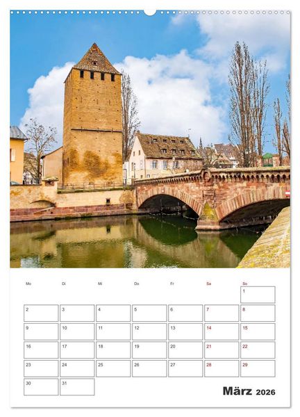 Produktbild: Stra&szlig;burg - Urlaubsplaner (Wandkalender 2026 DIN A2 hoch), CALVENDO Monatskalender