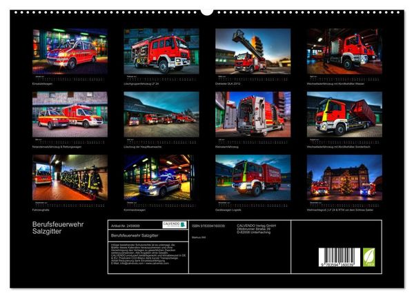 Produktbild: Berufsfeuerwehr Salzgitter (hochwertiger Premium Wandkalender 2027 DIN A2 quer), Kunstdruck in Hochglanz