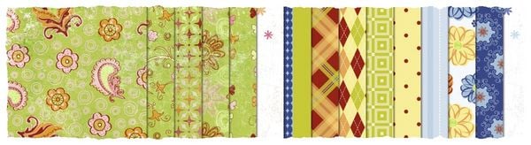 Produktbild: URSUS Spezialpapiere Design Paper Pack Flowers, 30 Blatt