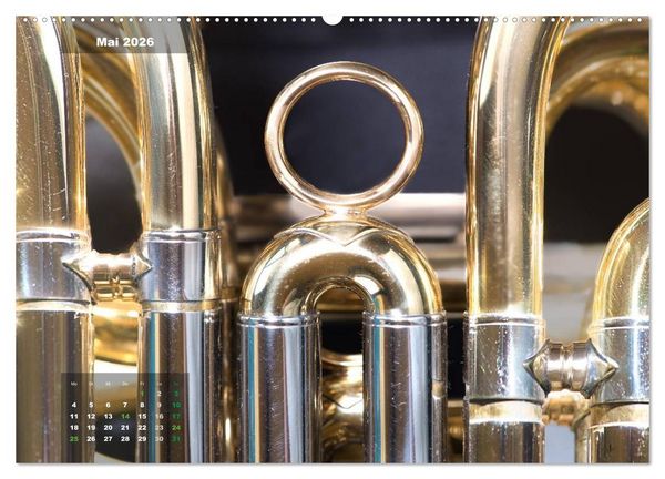 Produktbild: Das Horn, ein herrliches Instrument (hochwertiger Premium Wandkalender 2026 DIN A2 quer), Kunstdruck in Hochglanz