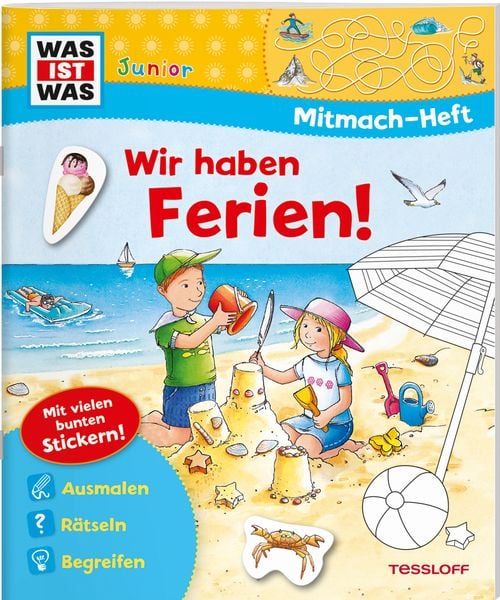 Produktbild: WAS IST WAS Junior Mitmach-Heft Wir haben Ferien!