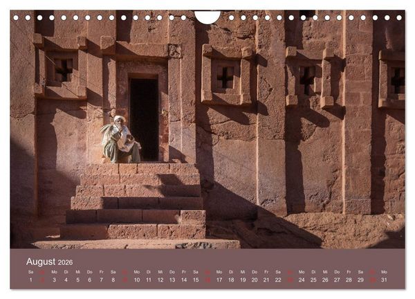 Produktbild: &Auml;thiopien Landschaften der Gegens&auml;tze (Wandkalender 2026 DIN A4 quer), CALVENDO Monatskalender